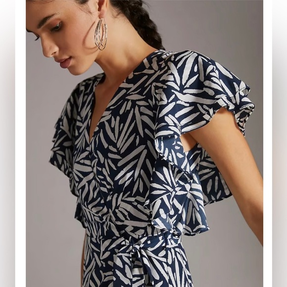 NWT HUTCH Ruffle Printed Wrap Maxi
Dress - Picture 4 of 4